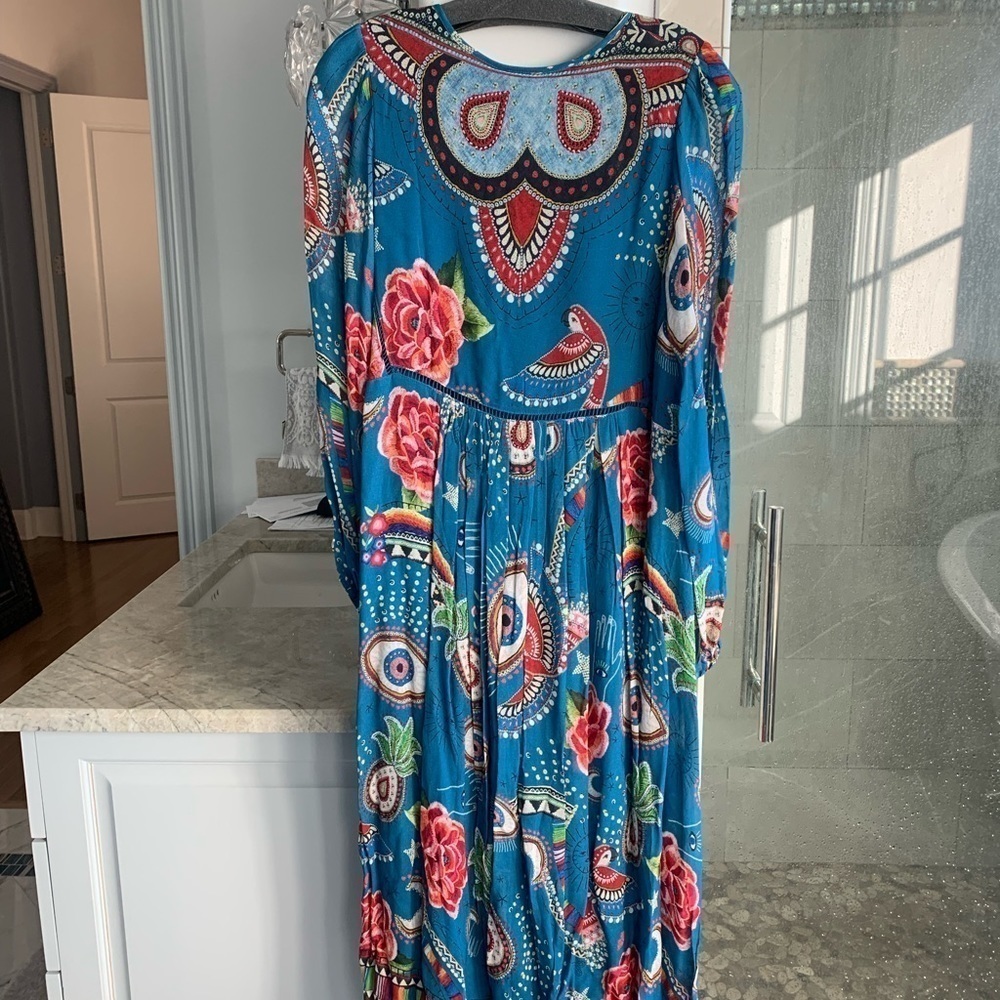 FARM Rio Mystic Blue Midi Dress - Picture 7 of 10